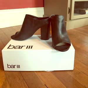 Bar III Open Toe Booties