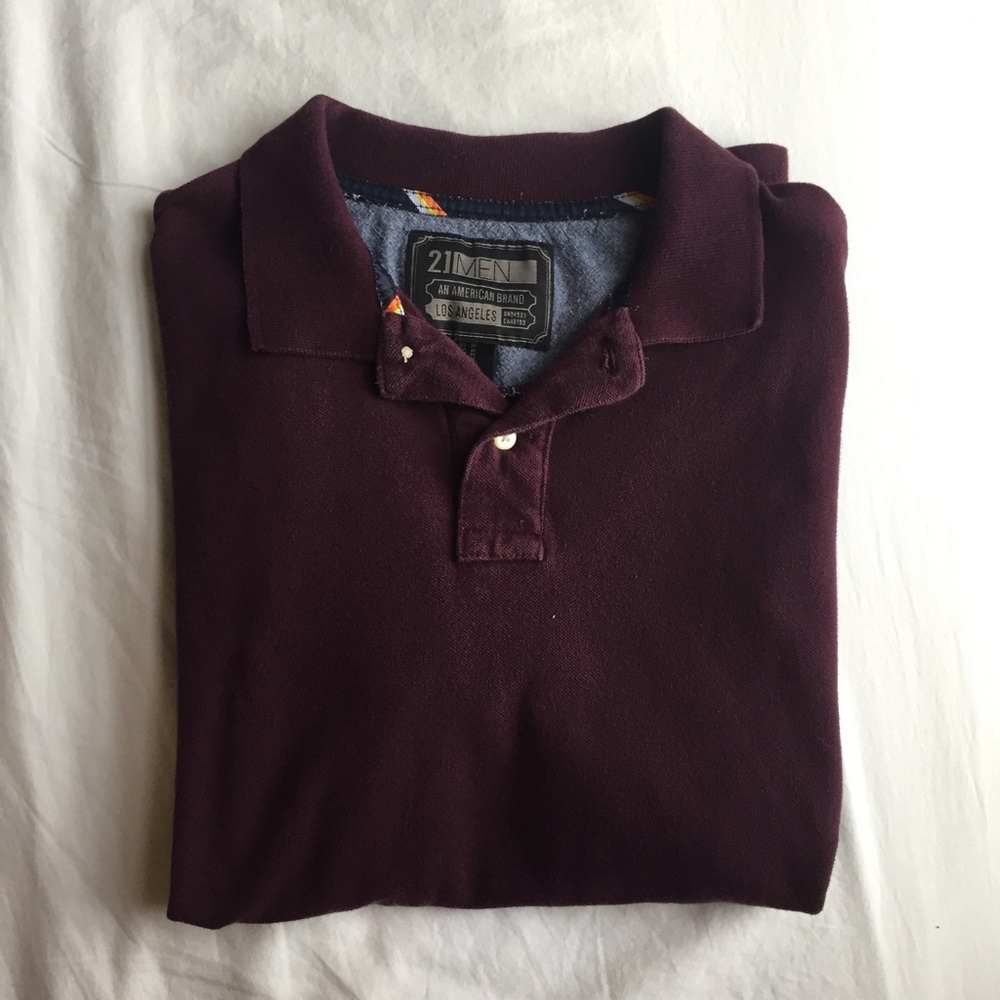 Forever 21 Men's Red Polo