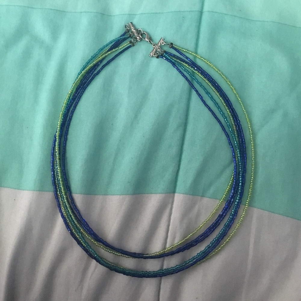 Blue and Green Necklace