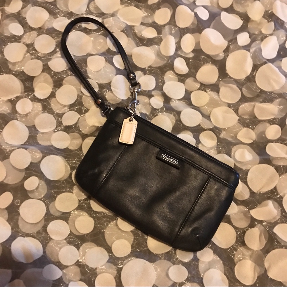 Coach Leather Wristlet