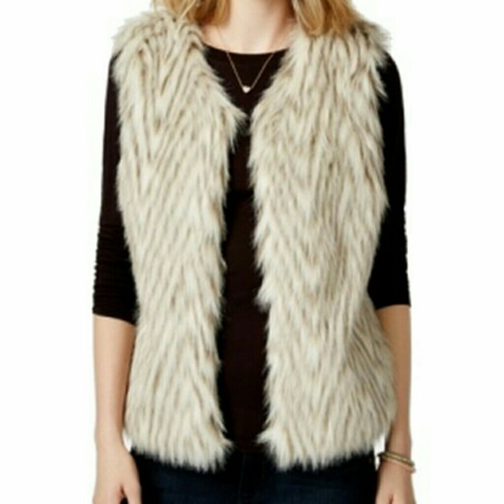 Faux fur vest