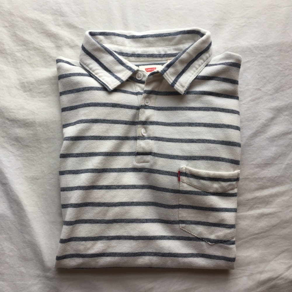 Levi's Mens Striped Polo