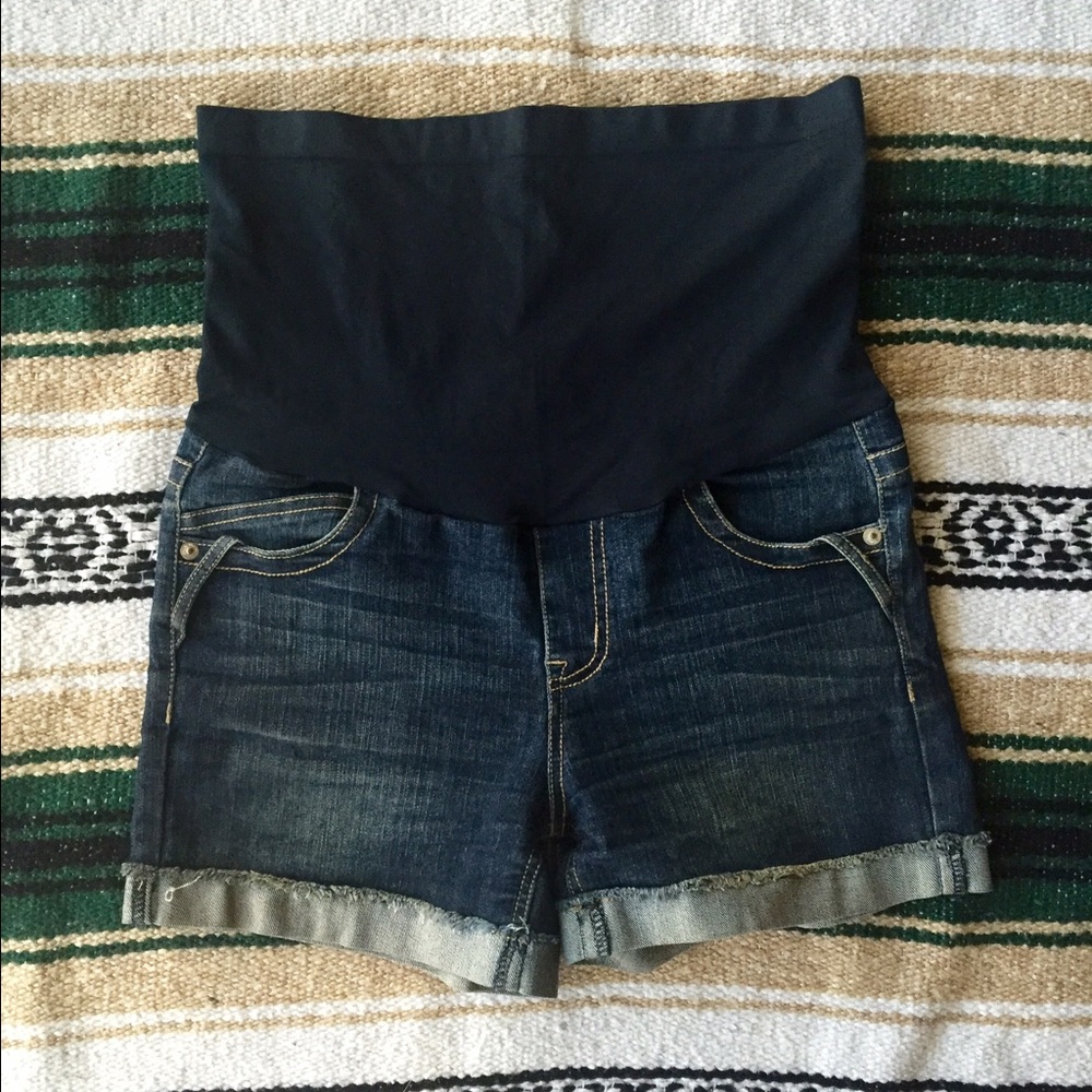 Haute Mama Maternity Jean Shorts