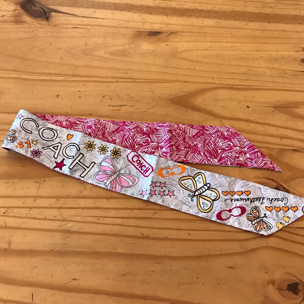 Like new Coach scarf with butterflies!!