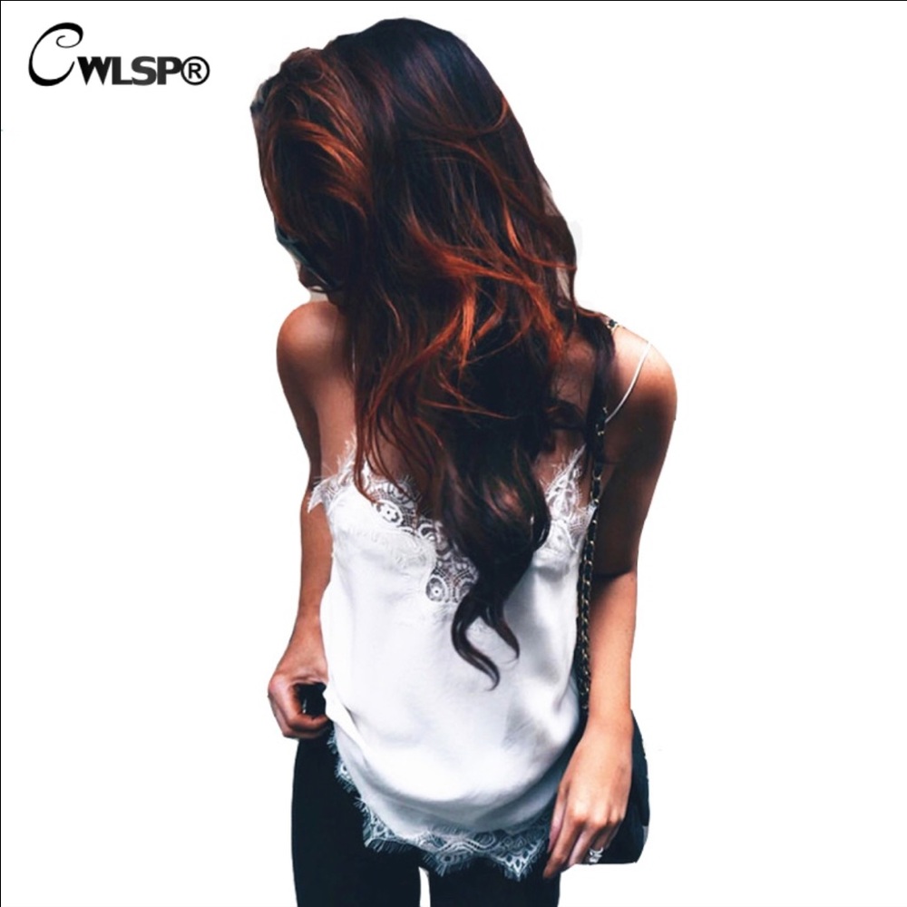 Thin ADJUSTABLE strap tie camisole WHITE - Picture 2 of 8