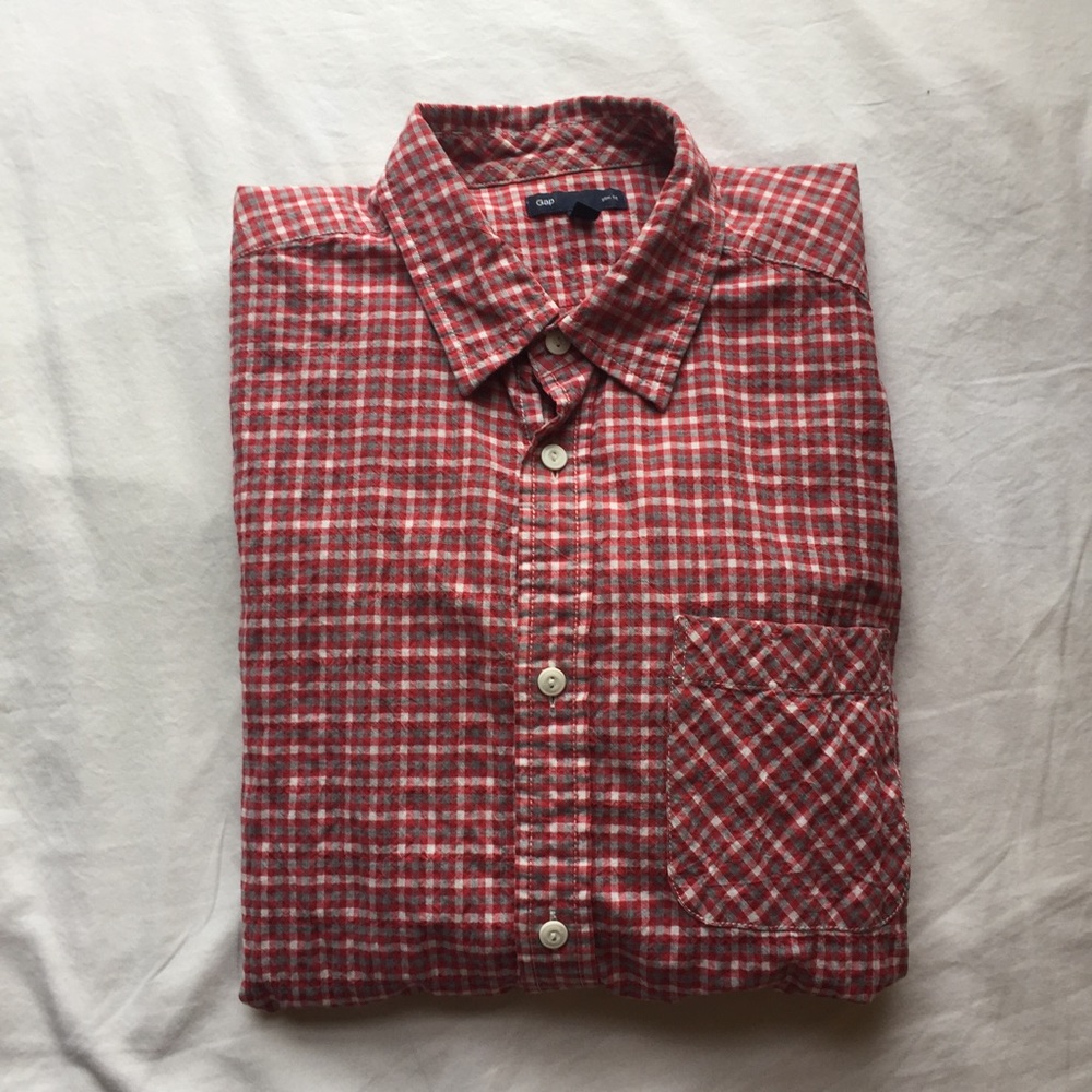 Gap Men's Checkered Button Down