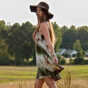 Tie dye baby doll dress