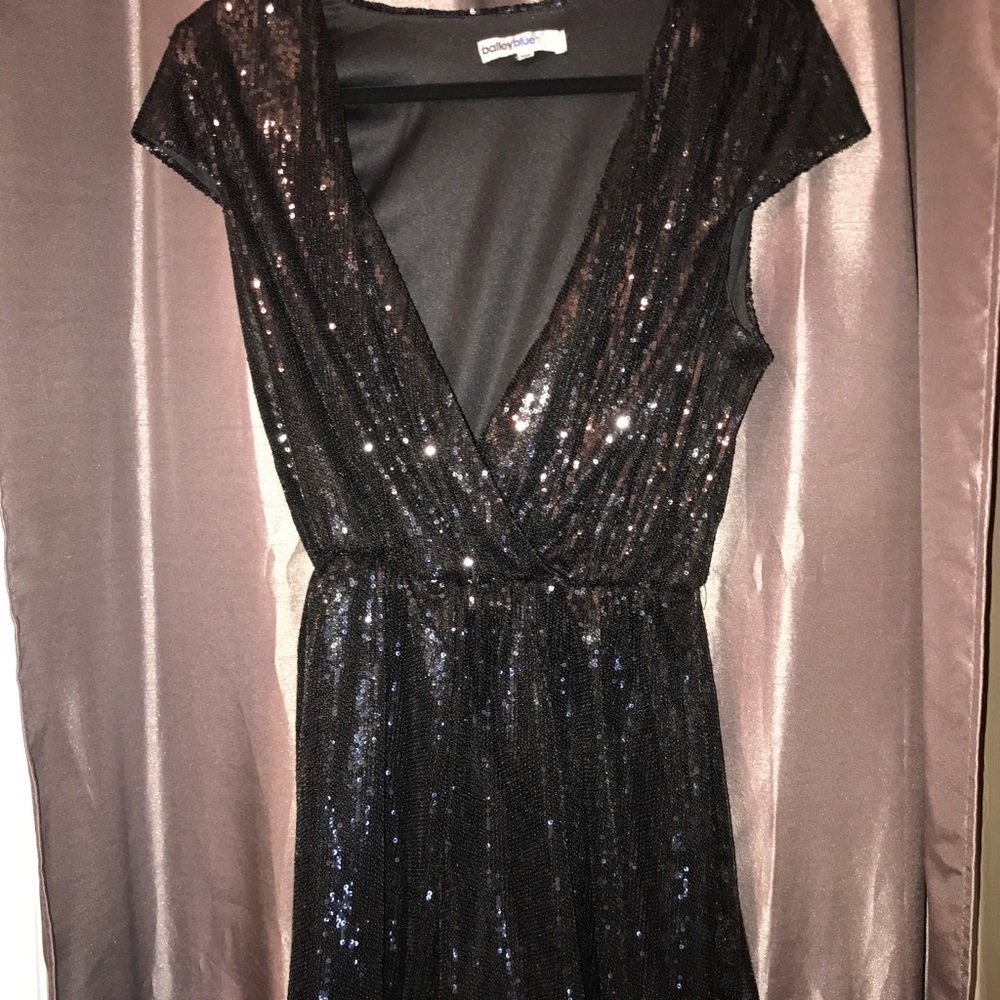 Black Sequin Romper