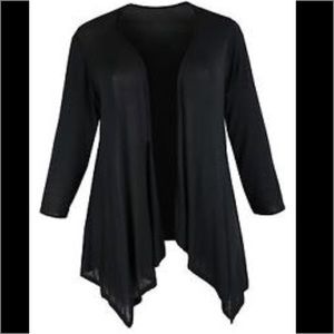 Black Waterfall Cardigan