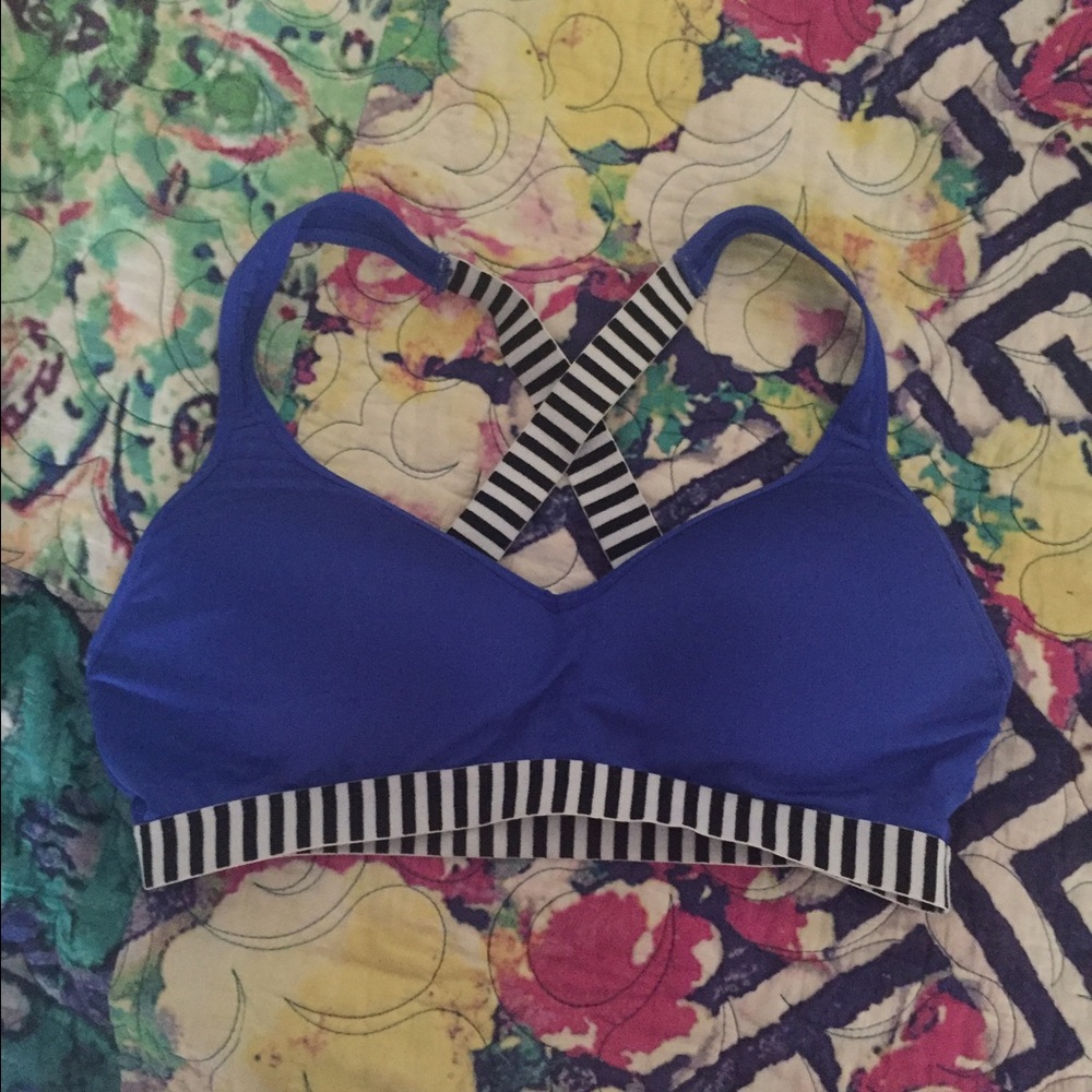 Blue Sports Bra