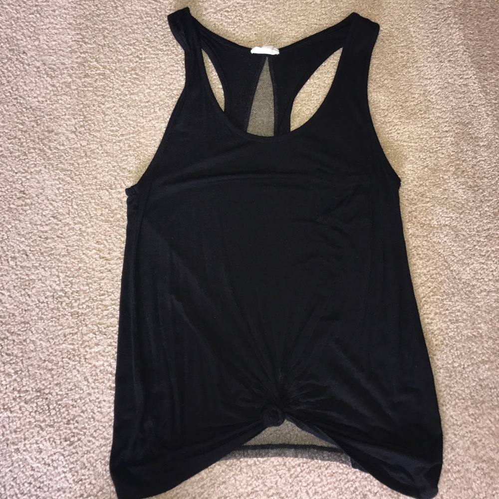 Black tank top