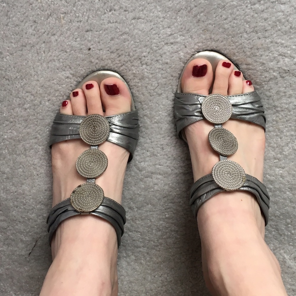 Bandolino Silver Sandals