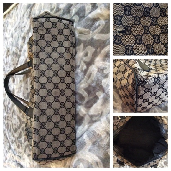 Loved authentic gray and black Gucci bag - Picture 2 of 4