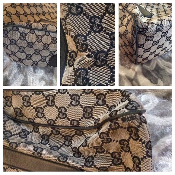 Loved authentic gray and black Gucci bag - Picture 3 of 4