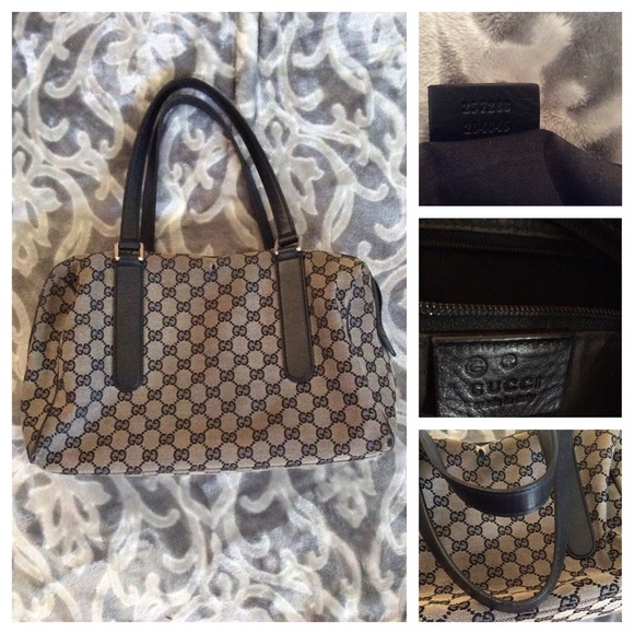 Loved authentic gray and black Gucci bag - Picture 4 of 4