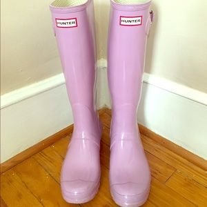 Hunter Tall Rainboot in Light Purple Lavender