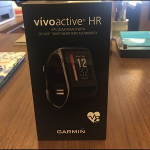 Garmin vivoactive heart rate watch.