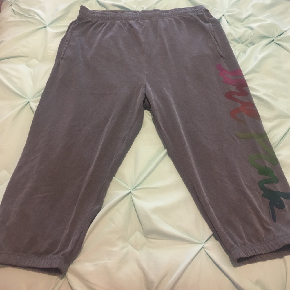 Pink sweat pants
