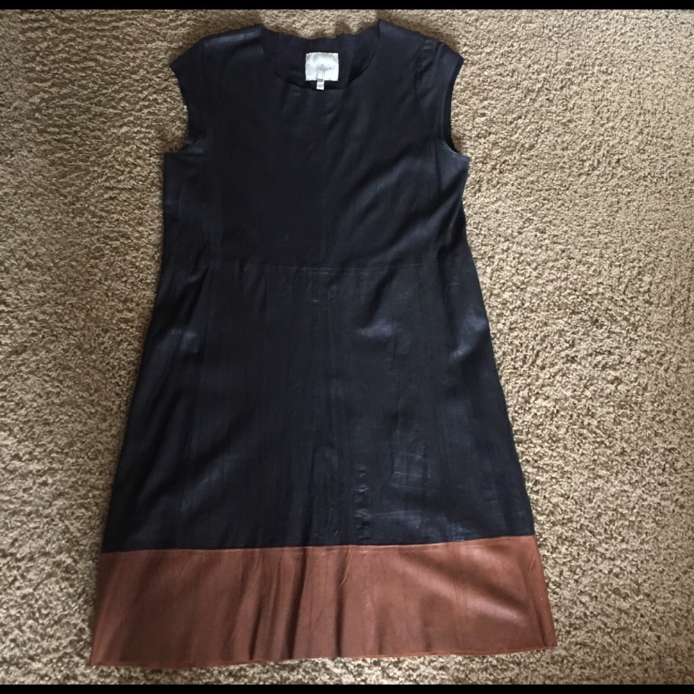Joie Colorblock 'Lusila' Leather Dress!  Orig $898
