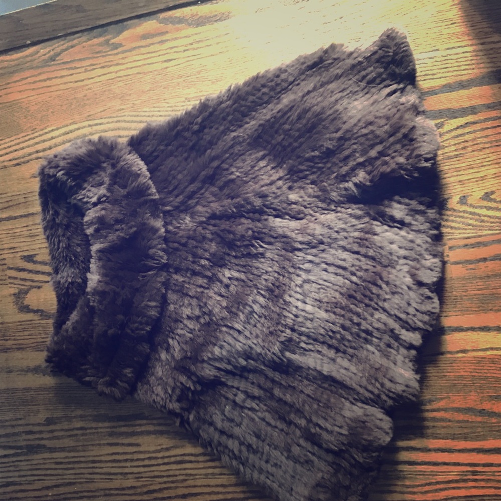 Rabbit fur cape