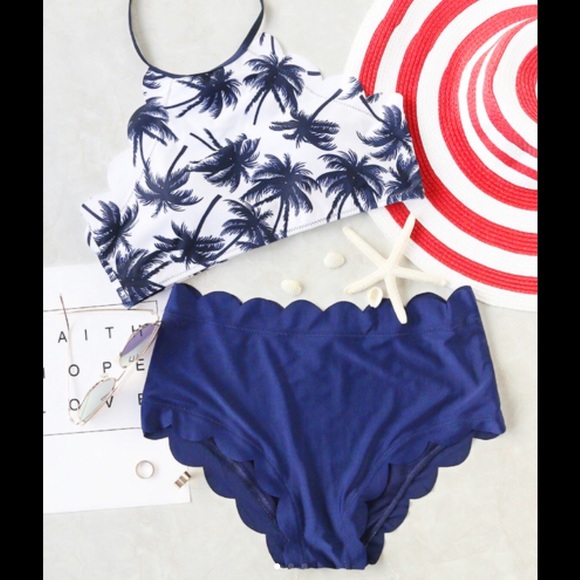 Other - Scalloped trim bikini