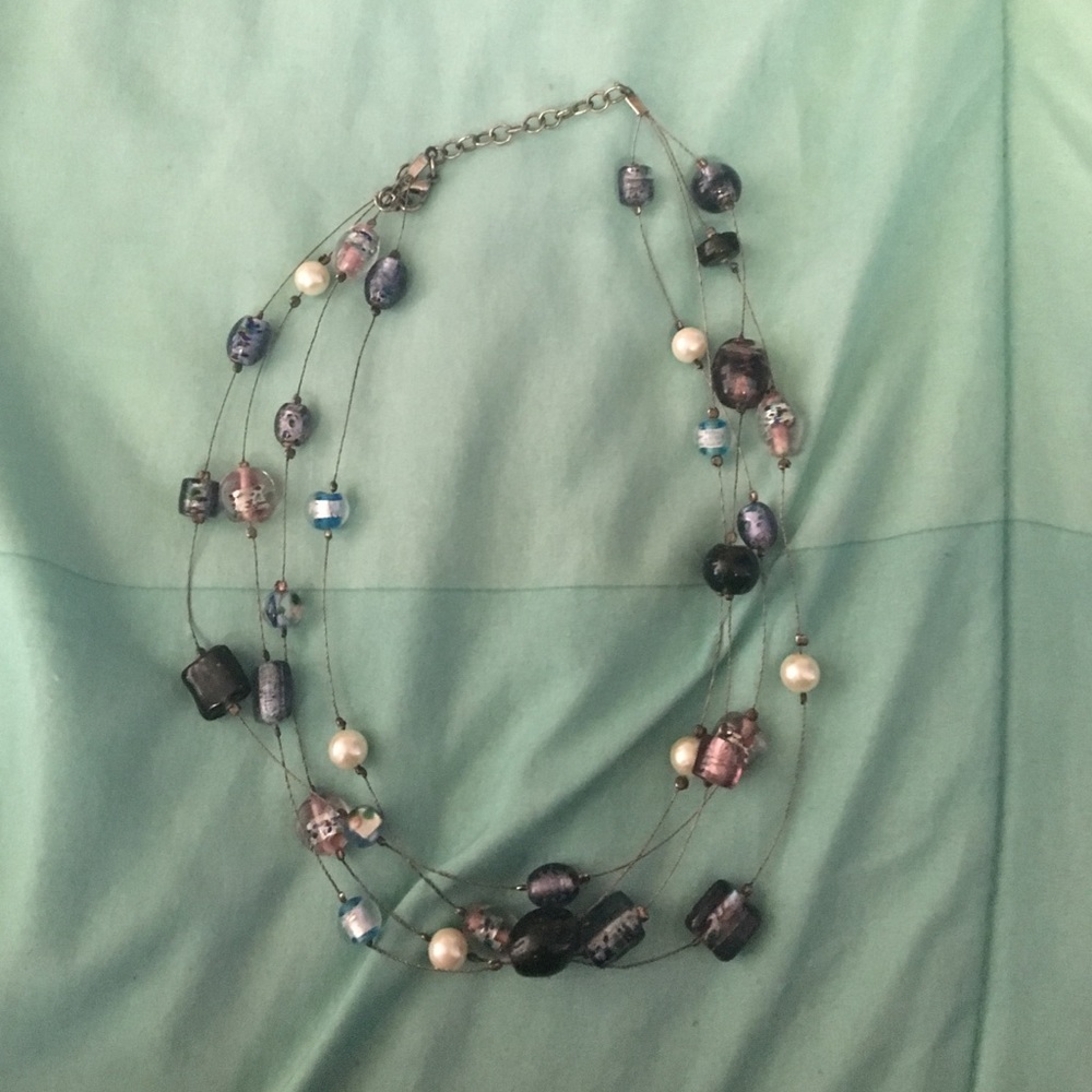 Metallic Beaded Necklace