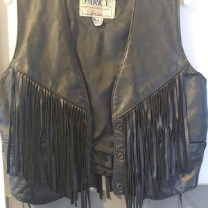 Leather vest