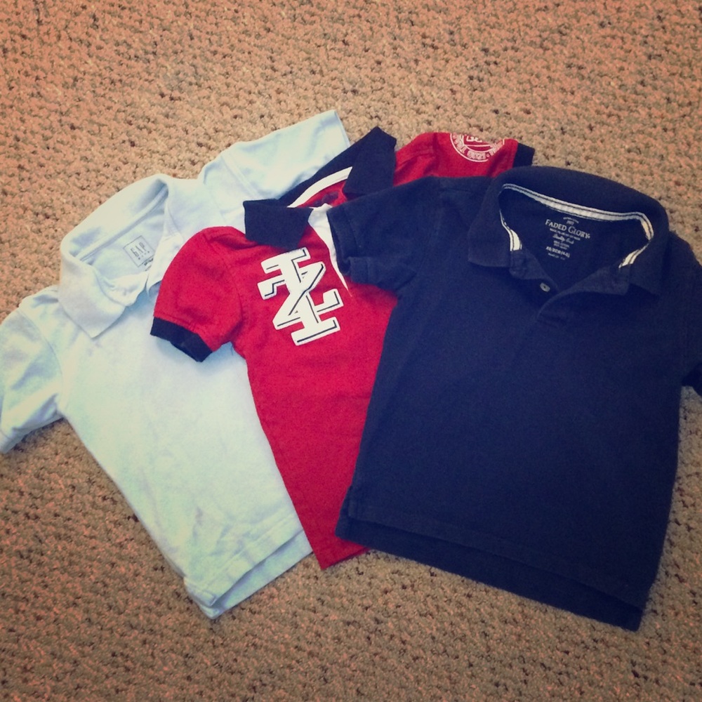 Bundle of 3 Boy's Polo Shirts