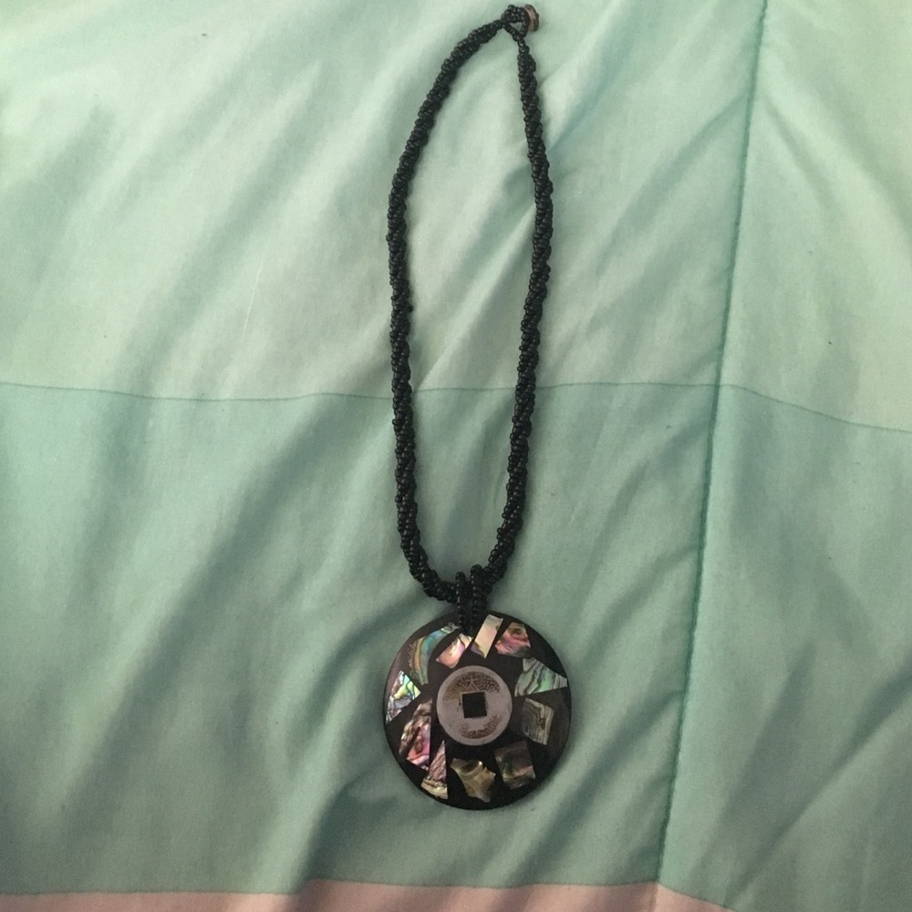 Black Pendant Necklace