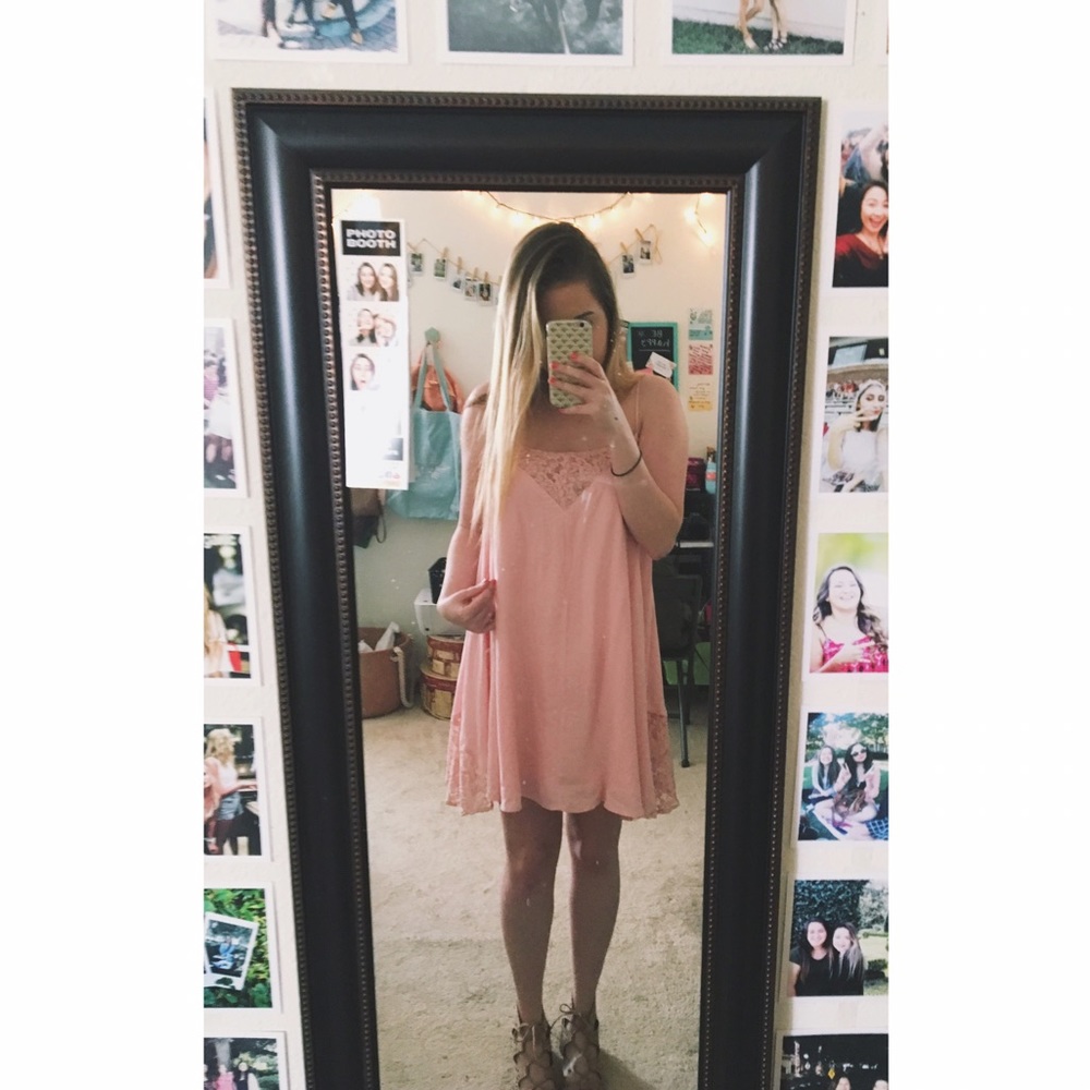 (SOLD) pink babydoll dress