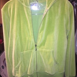 Green Juicy velour tracksuit