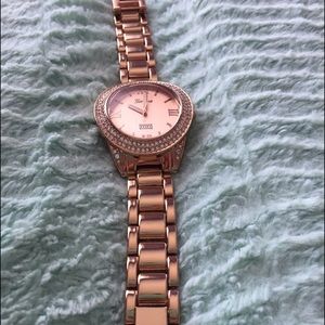 JewelMint Rose Gold Geneva Watch