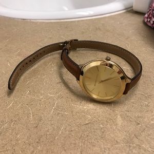 Michael Kors Leather double wrap watch