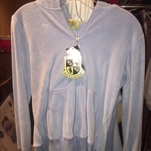 Light powder blue juicy velour tracksuit