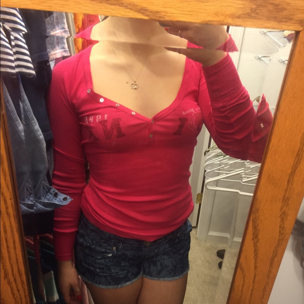 Pink Long Sleeve Top