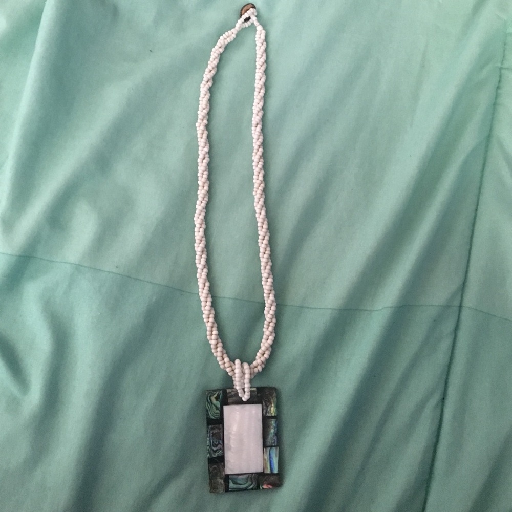 White Pendant Necklace