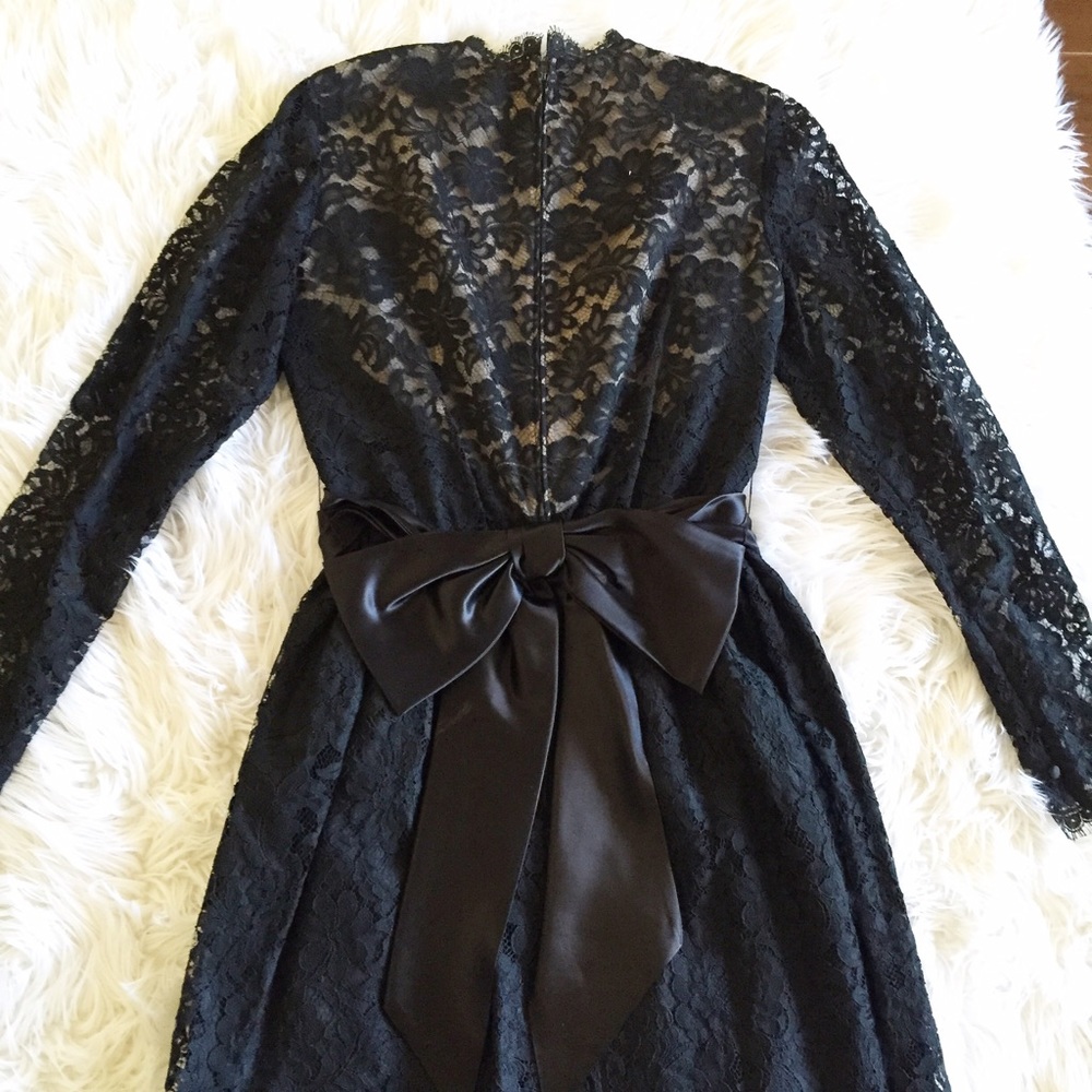 Vintage black lace dress