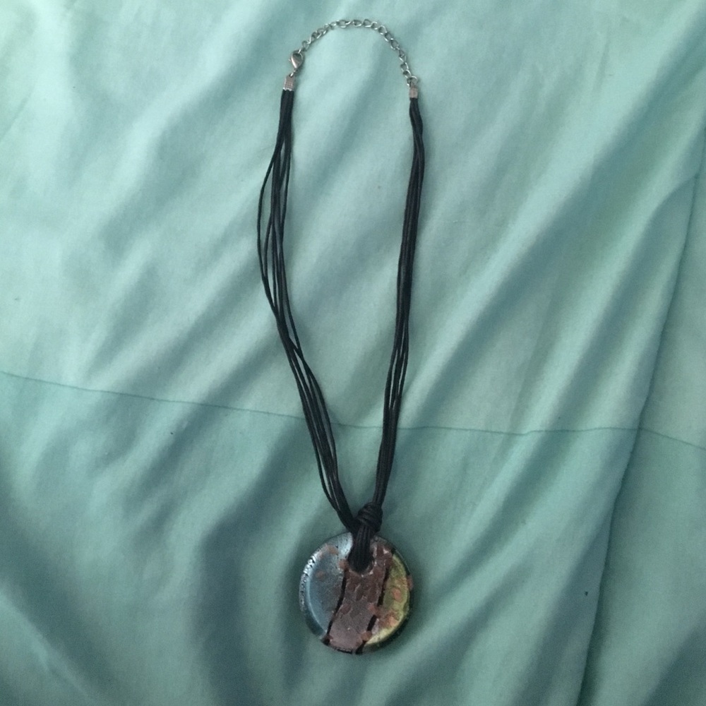 Black Pendant Necklace