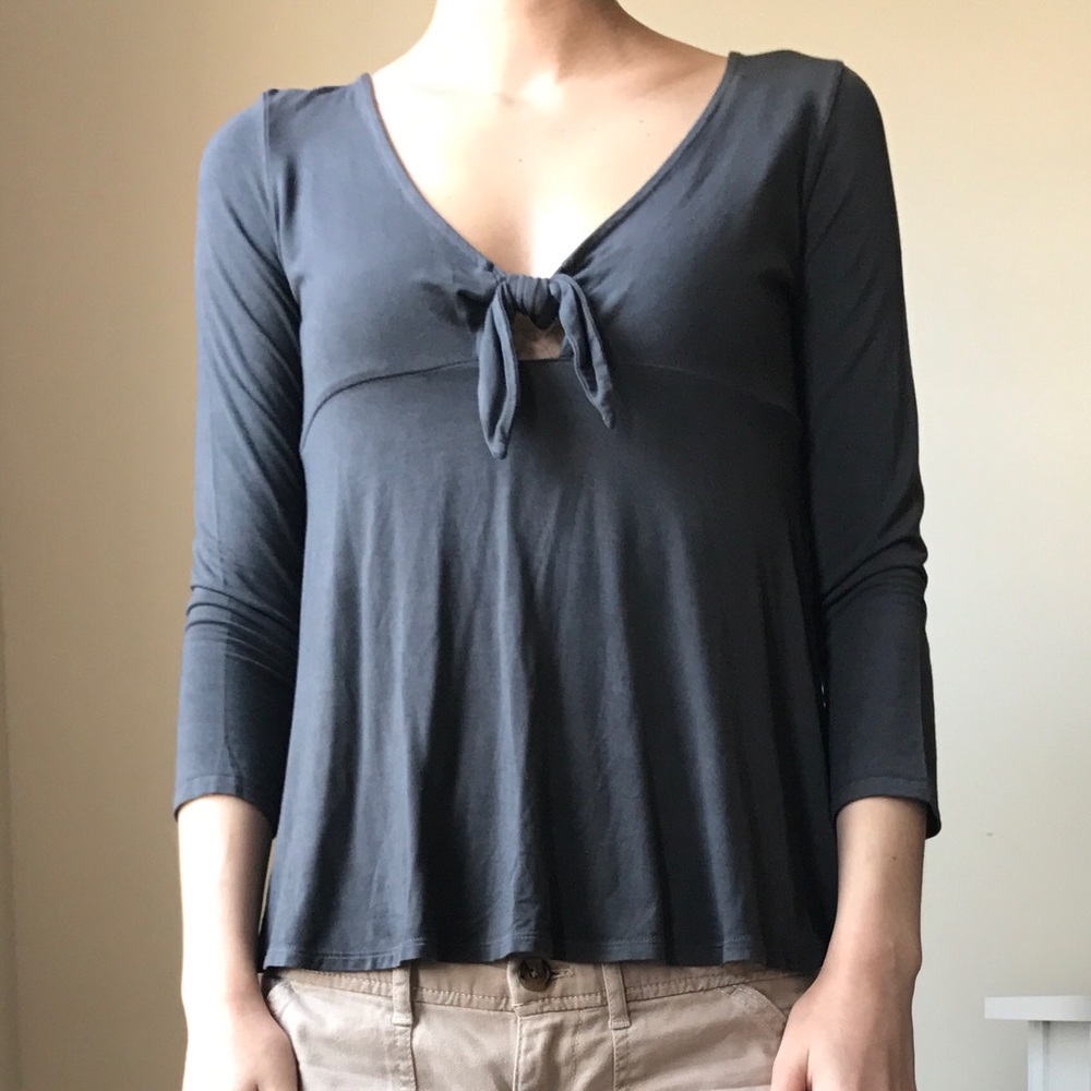 Dark Gray American Eagle Blouse