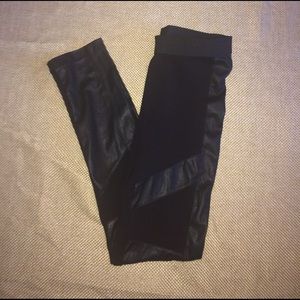 BCBG MaxAria Workout Motorcycle Style Leggings