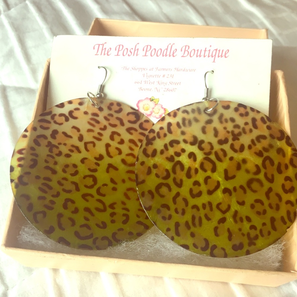 Leopard Shell Earrings