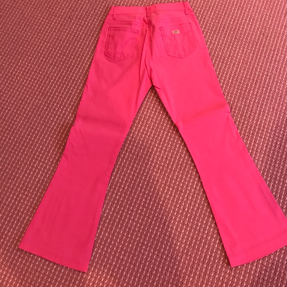 Miss Sixty pink stretch Capri flare jeans