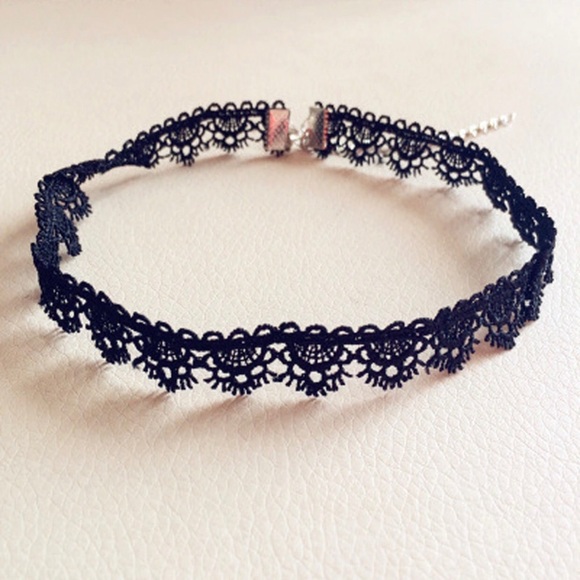 ✨ Sexy Chic Black Dainty Lace Choker Trendy Gift - Picture 3 of 8
