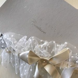 Florrie Mitton Accessories - Innocence spot tulle garter Florrie Mitton Accessories - Innocence spot tulle garter