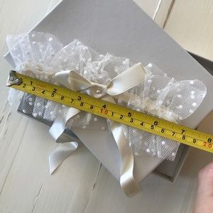 Florrie Mitton Accessories - Innocence spot tulle garter Florrie Mitton Accessories - Innocence spot tulle garter