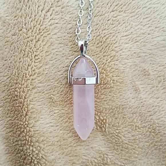 ROSE QUARTZ NECKLACE - Picture 2 of 2