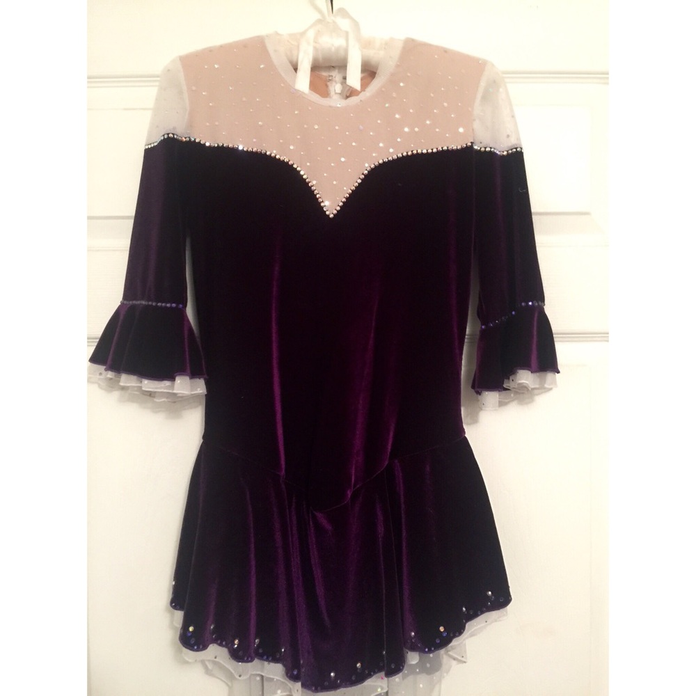 Custom Velvet Figure Skating Dress