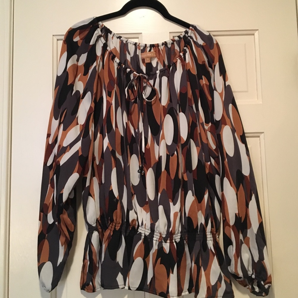 Ellen Tracy Blouson Blouse