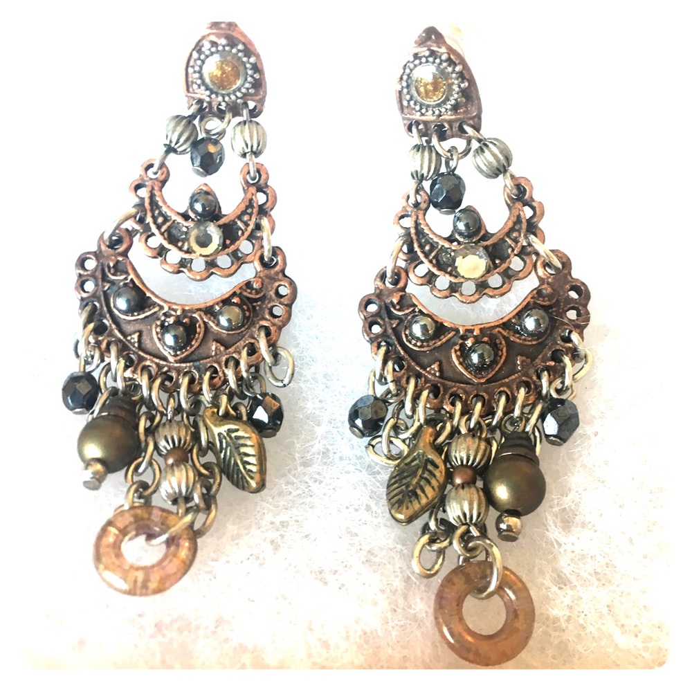 Treska Multi-Metal Chandelier Earrings