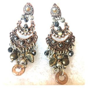 Treska Multi-Metal Chandelier Earrings